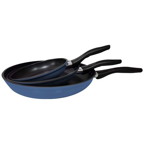 Set 3 Sartenes Mainstays Aluminio 18 22 28 Cm