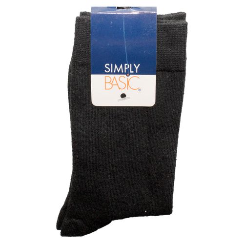 Calcetin Simply Basic Liso Negro T 7 9