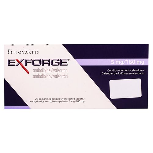 Exforge Novartis 5/160Mg X28 Comp