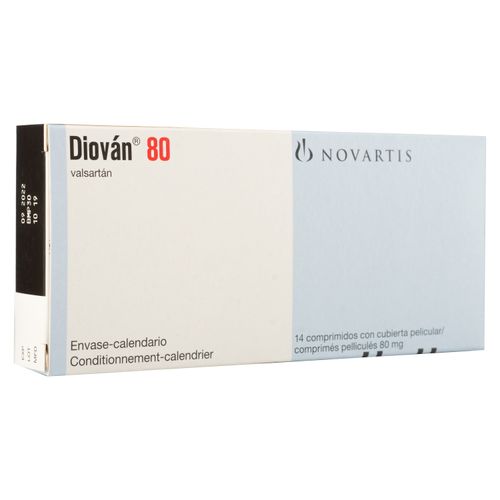 Diovan Novartis 80 Mg 14 Comprimidos