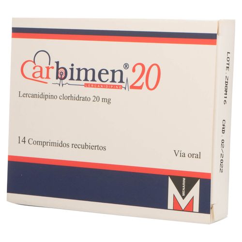 Carbimen Menarini 20 Mg X 14 Comprimidos