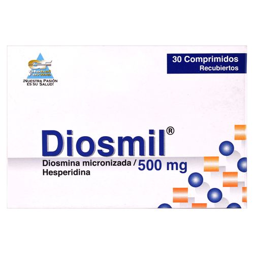 Diosmil Global Pharma 500 Mg X 30 Tabletas