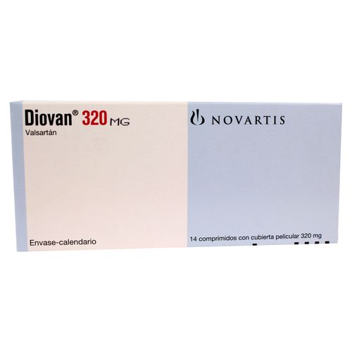 Diovan Novartis  320 Mg 14 Tabletas