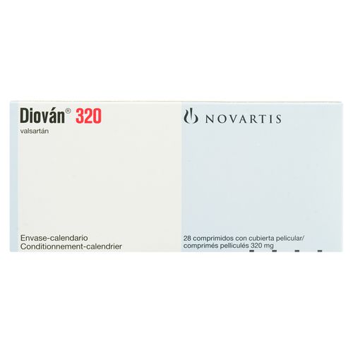 Diovan Novartis 320 Mg X 28 Tablletas