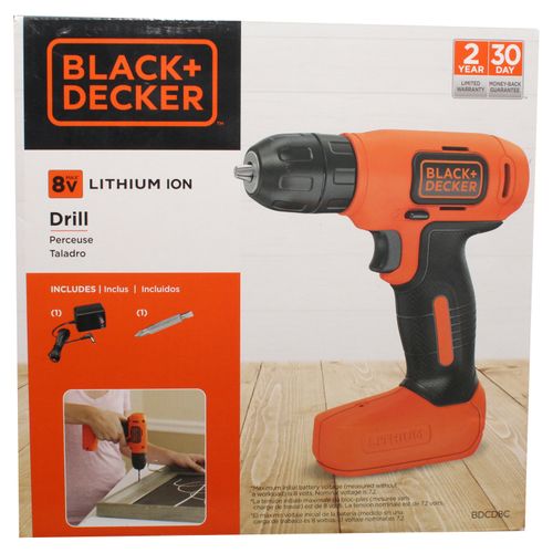 Atornillador Black+Decker, Inalámbrico 3 8 8V Bd