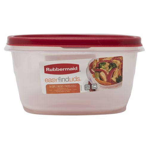 Hermetico Rubbermaid Efl Cuadrado 3.3Lt