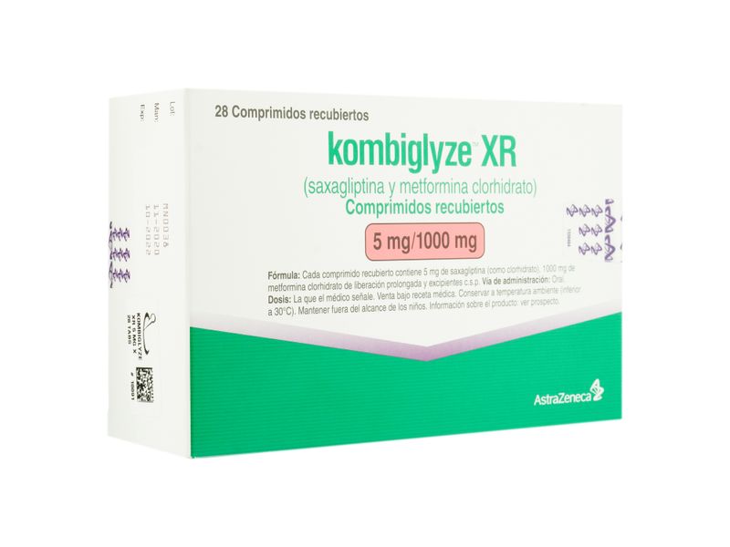 Comprar kombiglyze xr astra zeneca 5 1000 mg x 28 tabletas walmart