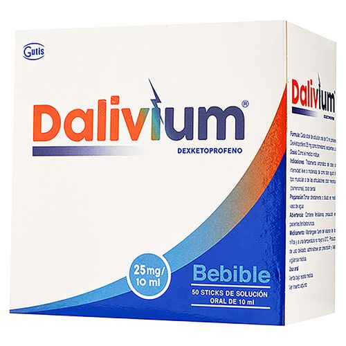 Dalivium Gutis 25 Mg/10 Ml 10Ml X 50 Ampollas