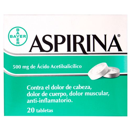 Aspirina Adulto Caja X 20 Tabletas