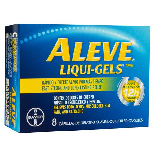 Aleve Liqui Gels 200 Mg Caja X 8 Cápsulas