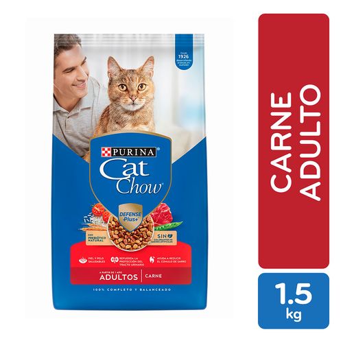 Alimento Seco Gato Adulto marca Purina Cat Chow Carne -1.5kg