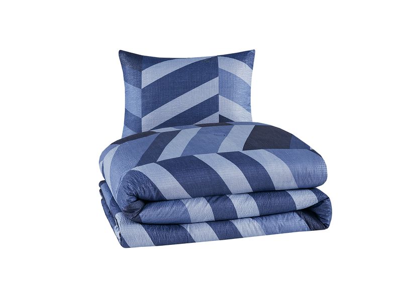 Edred-n-Mainstays-Dise-o-Seersucker-reversible-Tama-o-Twin-2-piezas-color-Azul-Modelo-WMCE10-350-3-49716