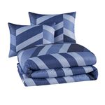 Edred-n-Mainstays-Dise-o-Seersucker-reversible-Tama-o-Full-Queen-3-Piezas-Color-Azul-Modelo-WMCE10-351-3-49717