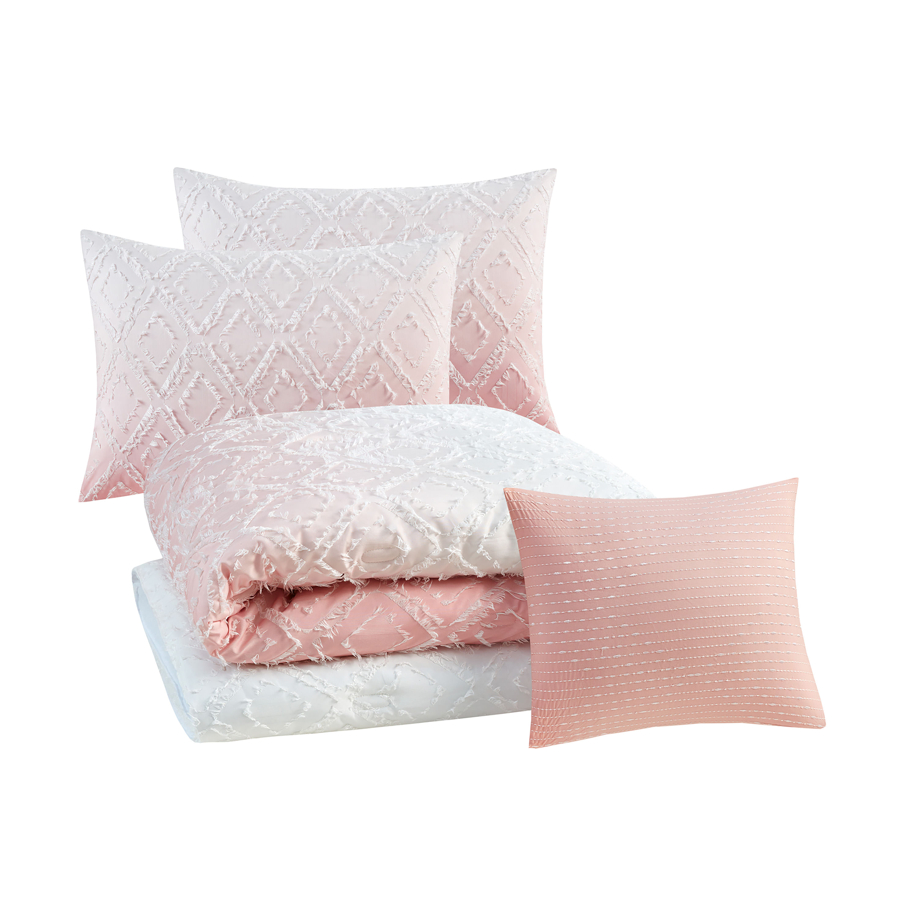 Set Edredon Home Trends Queen Blanco 4 Piezas