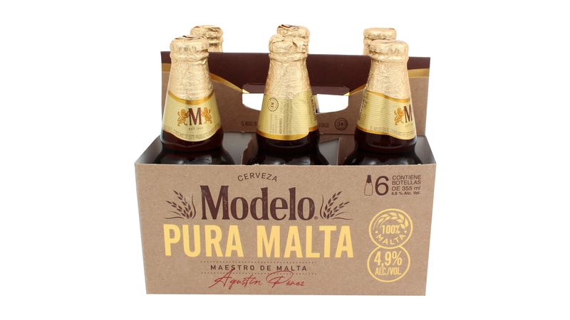 Comprar 6 Pack Cerveza Modelo Vidrio Pura Malta | Walmart Guatemala