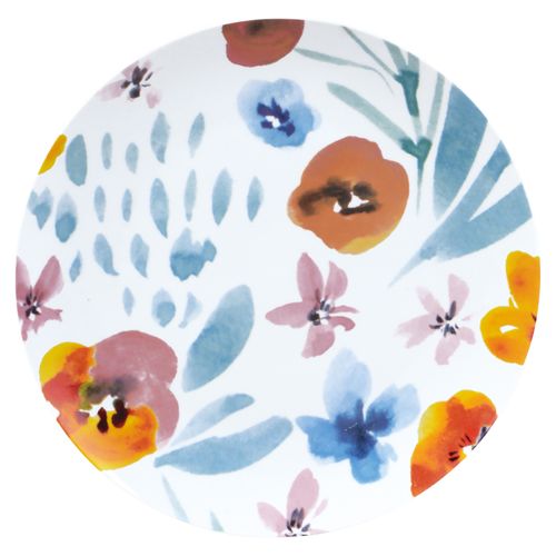 Plato Mainstays Plano De Porcelana Diseño Flores