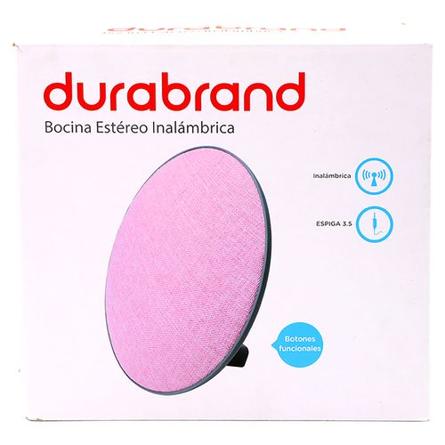 Bocina Durabrand stereo inálambrica Bluetooth Modelo DA-0822