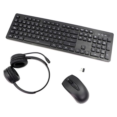 Kit Durabrand Teclado-Auriculares-Mouse Inalambricos  Modelo INT-111702