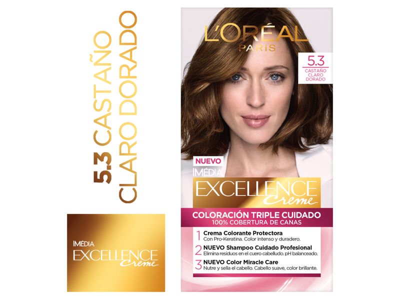 Tintura-Permanente-Excellence-Creme-L-Oreal-Paris-Casta-o-Claro-Dorado-5-3-1-35847