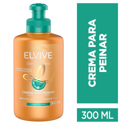 Crema Para Peinar Rizos Definidios L'Oréal Paris Elvive Óleo Rizos - 300ml