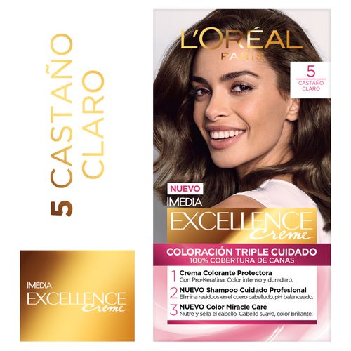 Tintura Permanente Excellence Creme  L'Oreal Paris - Tono 5