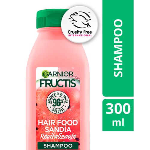 Hair Food Shampoo Garnier Fructis Sandía Revitalizante - 300ml}