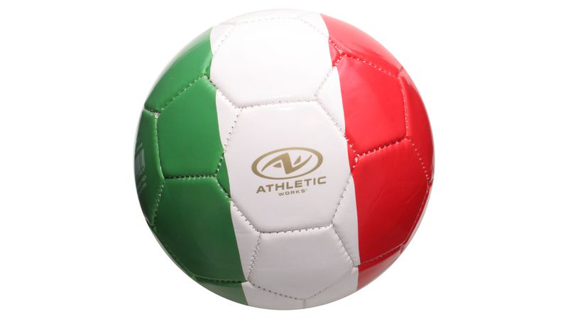 Balón de Futbol Athletic Works No. 5 Blanco y Rojo