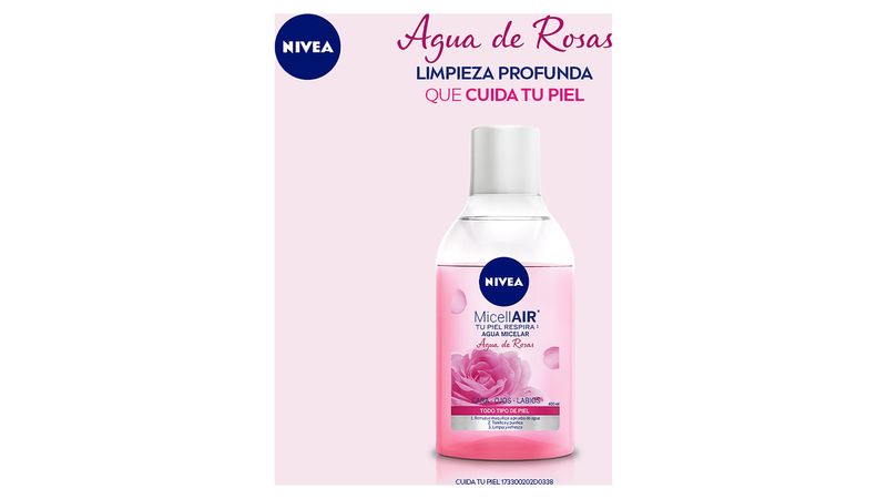 Toallitas Desmaquillantes MicellAir Agua de rosas - NIVEA