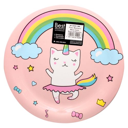 Plato Best Melamine Mediano Para Niña