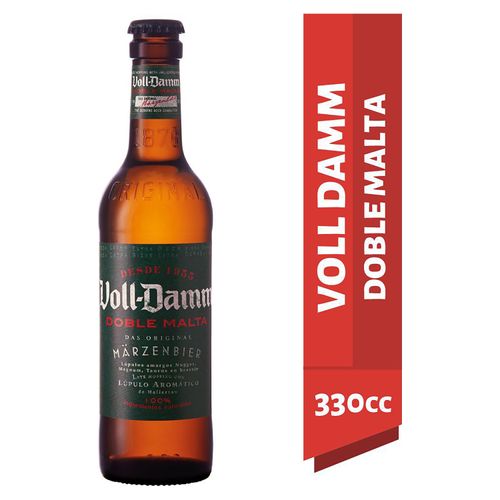 Cerveza Marca Voll Damm, Doble Malta - 330ml