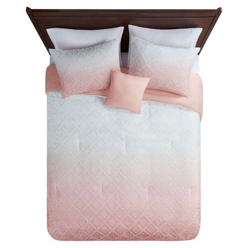 Edredon BETTER HOMES Diseño Ava tamaño King  4 piezas color Rosa Modelo :WMCE10-362