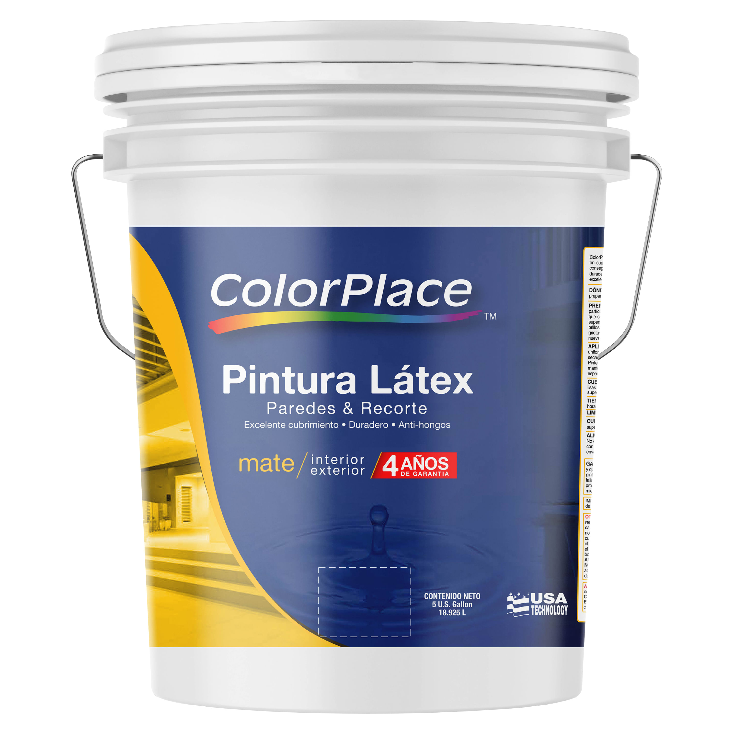 Comprar Pintura Látex Marca ColorPlace Mate Base Pastel . 4 Años De  Garantía - Cubeta | Walmart Guatemala