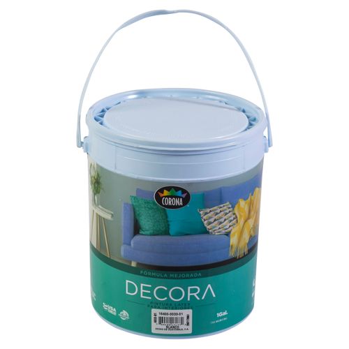 Pintura Latex Decora, Fórmula Mejorada Para Interiores Color Blanco - 1 Galón