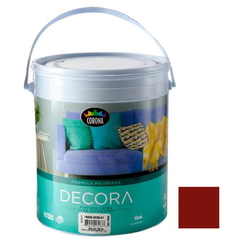 Pintura Latex Decora, Fórmula Mejorada Para Interiores Color Sol - 1 Galón