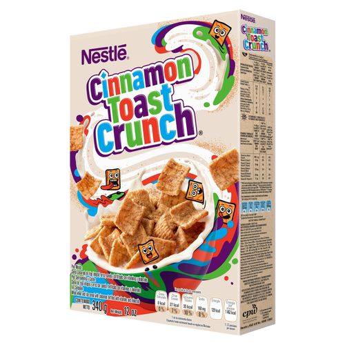 NESTLE CINNAMON TOAST CRUNCH®  Canela Cereal 340g Caja