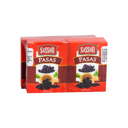 Pasas Sasson Deshidratadas 4 Pack - 170 g