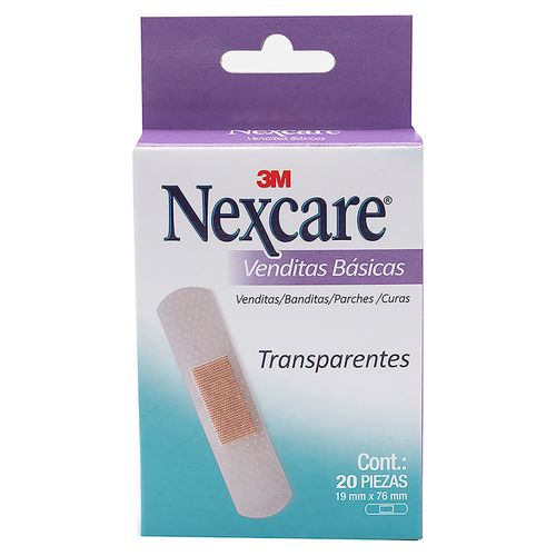 Curita transparente Nexcare™ -20  Unidades