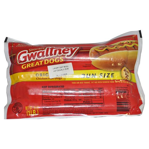 Salchicha Gwaltney Hot Dog 454gr