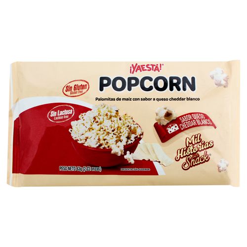 Popcorn Yaesta Sabor Queso Cheddar 63 Gr