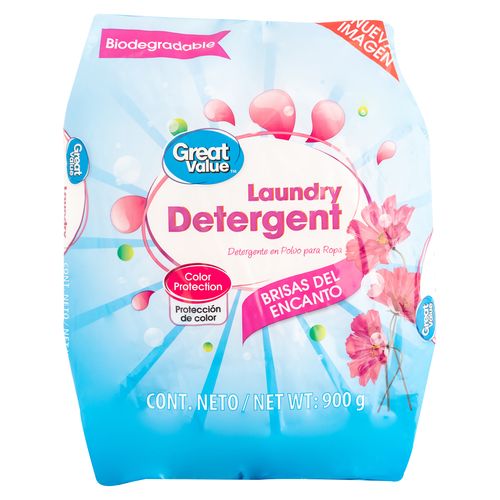 Detergente Great Value Brisas Enc 900Gr