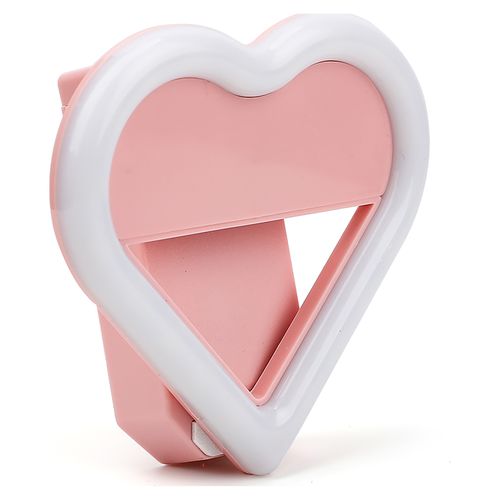 Luz para selfies Durabrand estilo clip forma de corazón ,  Modelo : INT-Y19