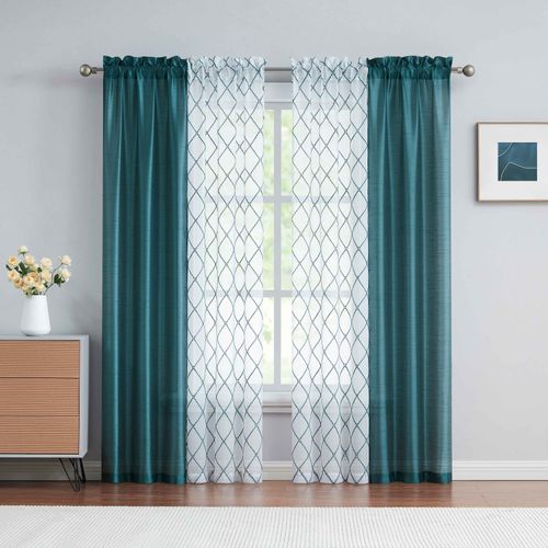 Set De 4 Cortinas Mainstays Para Sala