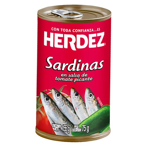 Sardina Herdez en Salsa de Tomate Picante Lata - 155gr