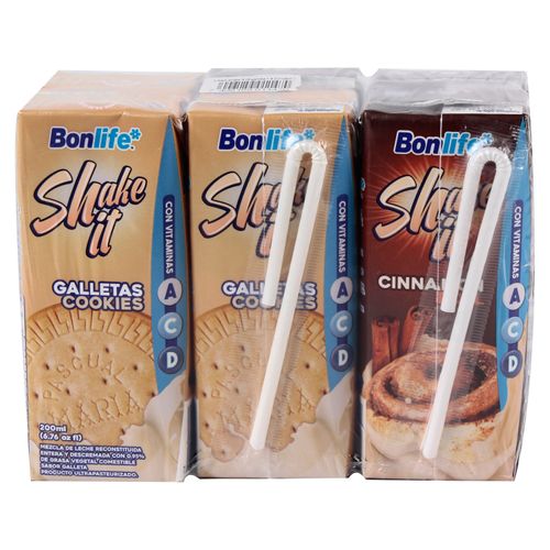 6Pack Bebida Lactea Shake It Surtido