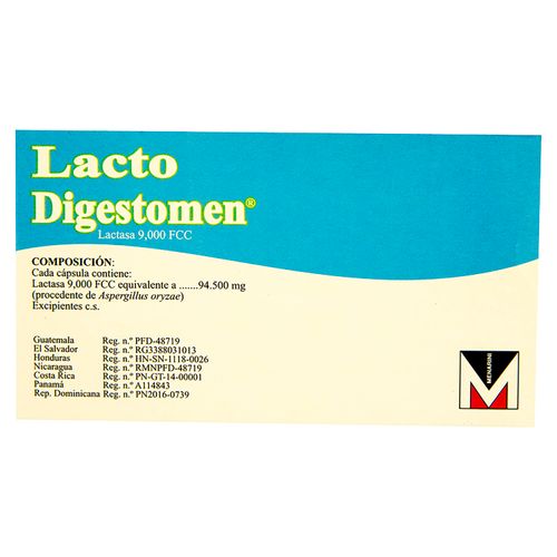 S Lacto Menarini Digestomen 100 Cápsulas - Precio indicado por cápsula