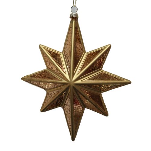 Adorno navideño colgante Holiday Time Estrella dorada 17 cm Modelo WH231277H