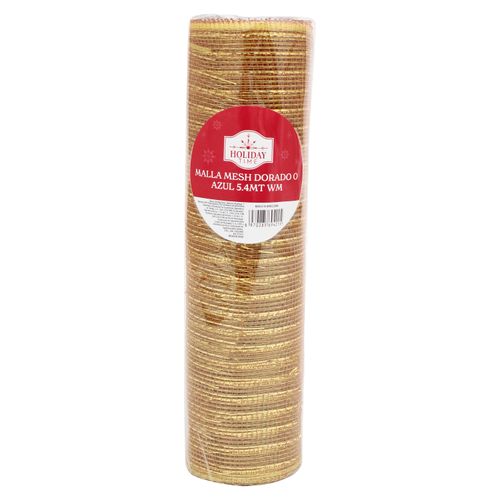 Malla Mesh Holiday Time Dorado O Azul 5.4m