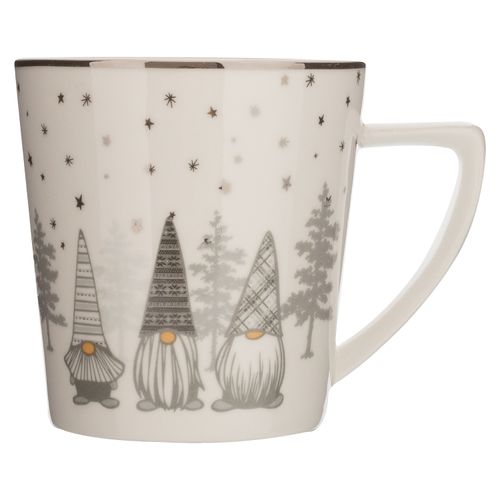 Taza Holiday Time Blanca Con Decoracion Gnomos 11Onz Modelo  W2021M232Drca