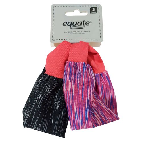 Bandas Para El Cabello Marca Equate - 2 Piezas