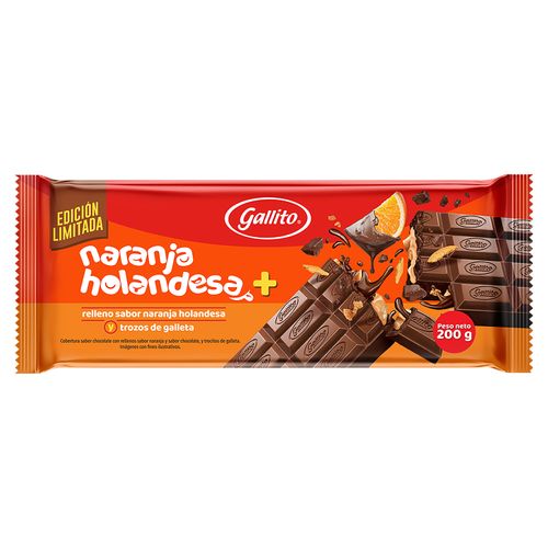 Chocolate Gallito Naranja Holandesa 200gr